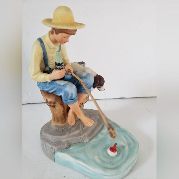 Coca-Cola Norman Rockwell "Gone Fishing" - Picture 6 of 11